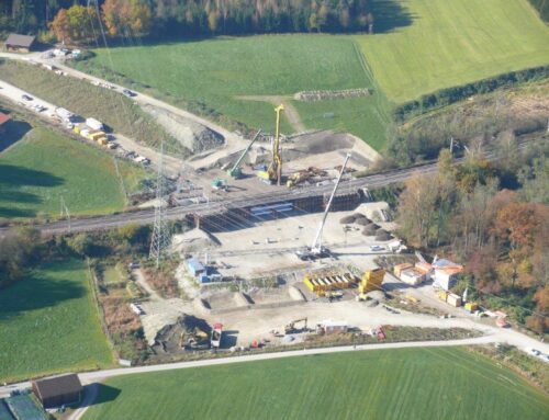 Westtangente Rosenheim, BW 8.2 Brücke DB über B15 bei Wernhardsberg